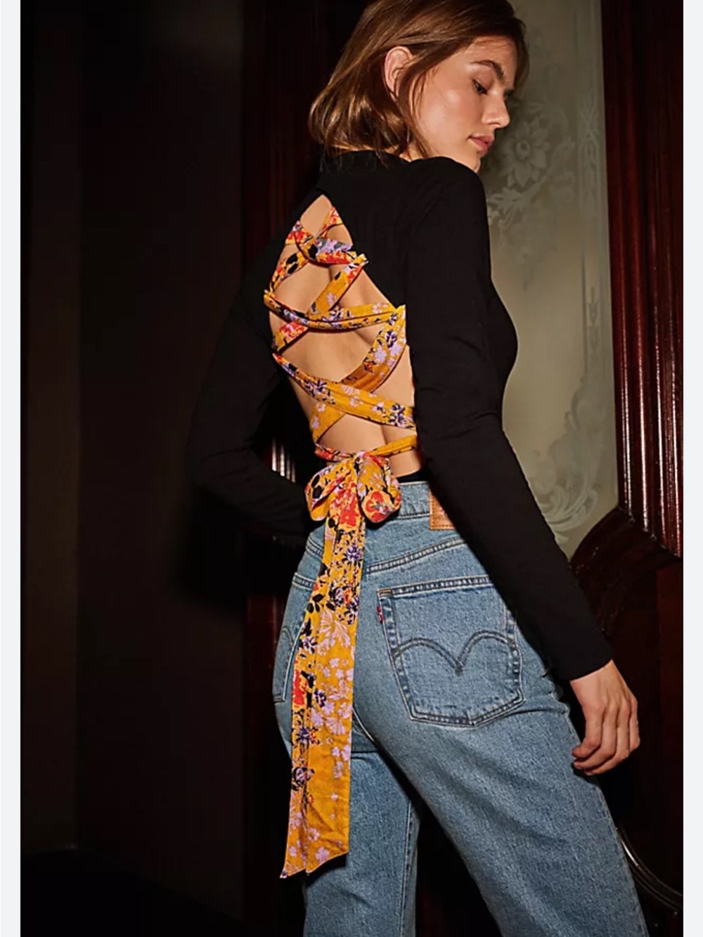 Free People Women’s Straps in the Back Bodysuit- size XS
